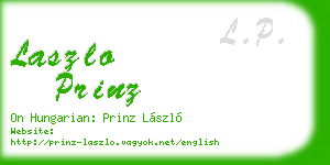 laszlo prinz business card